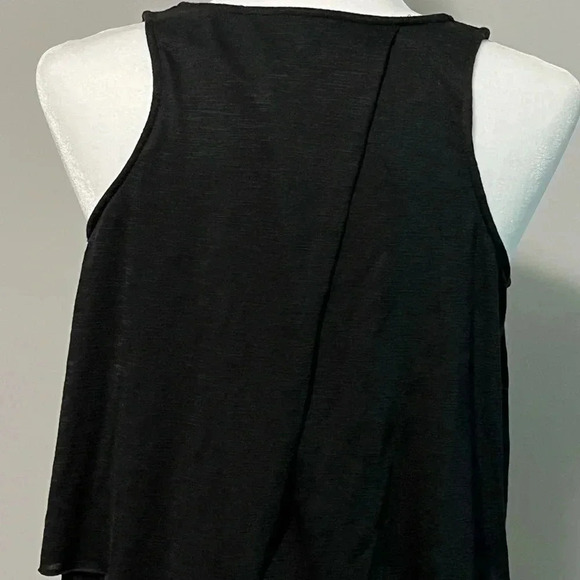 Lord & Taylor Black Layered Tank Top - Picture 8 of 9